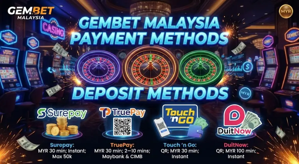 Gembet Malaysia Payment Methods